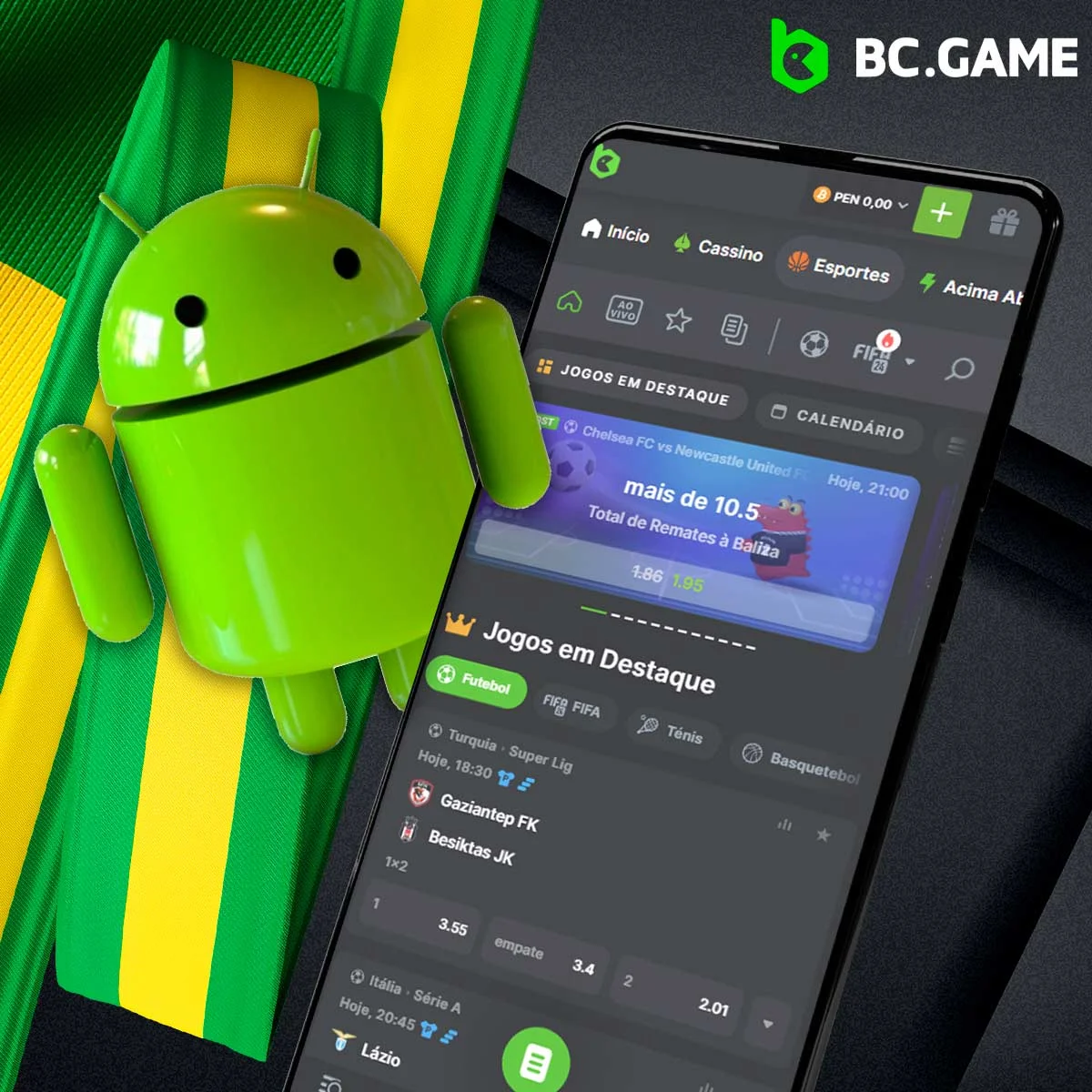 Instalar a aplicação móvel BC Game no Android