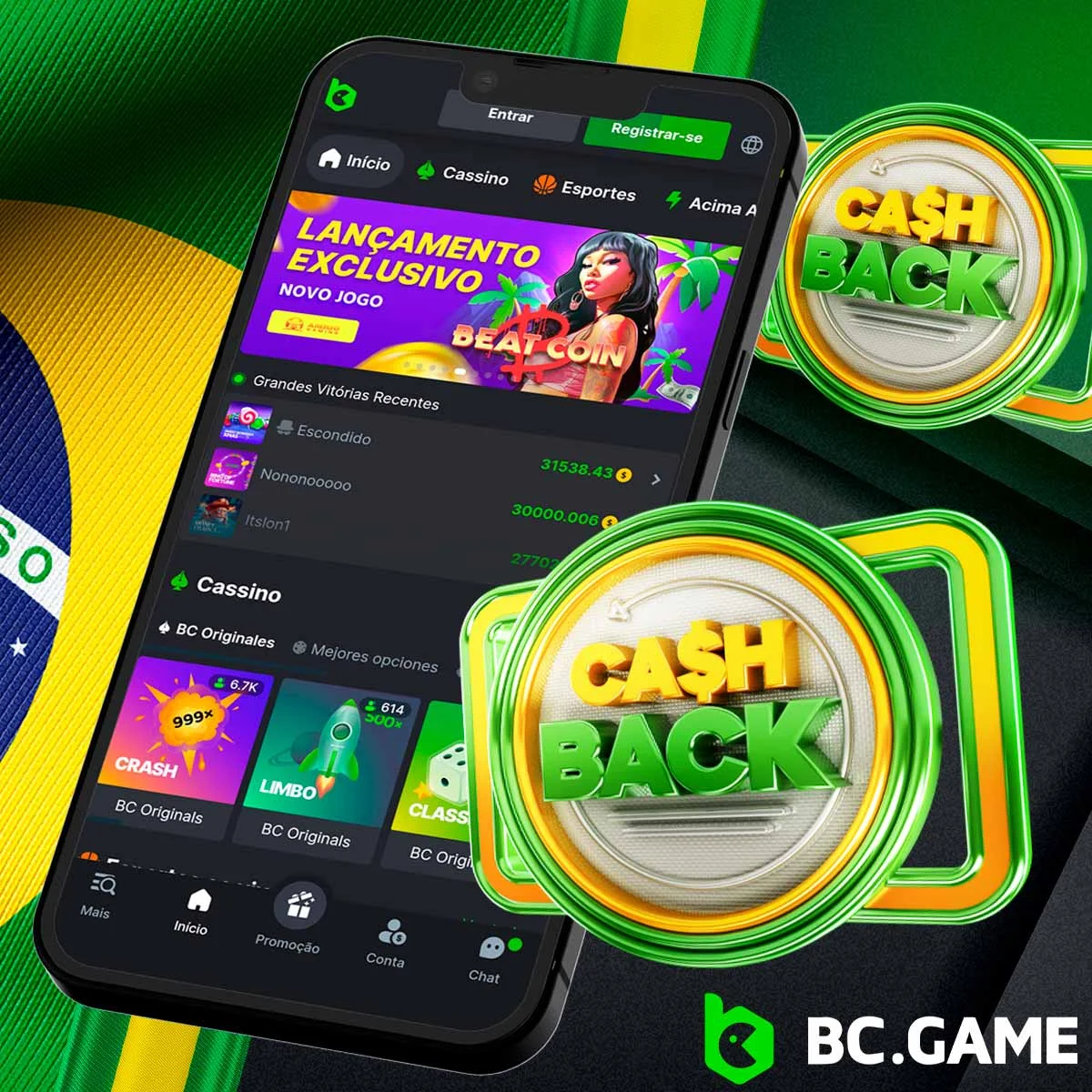 O que oferece o bónus de Cashback Semanal na plataforma BC Game?