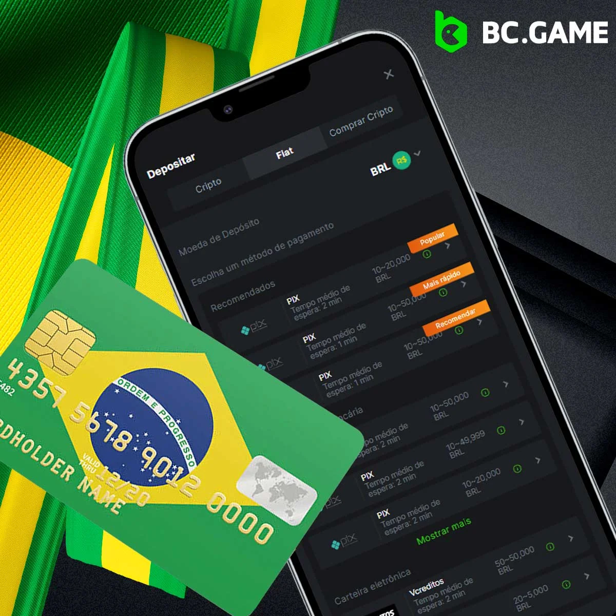 Instruções sobre como levantar dinheiro através da aplicação móvel BC Game