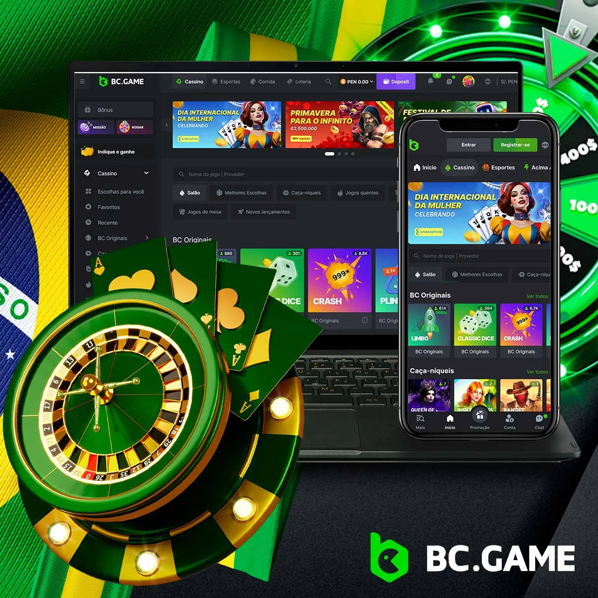 Todas as categorias de casinos na plataforma BC Game