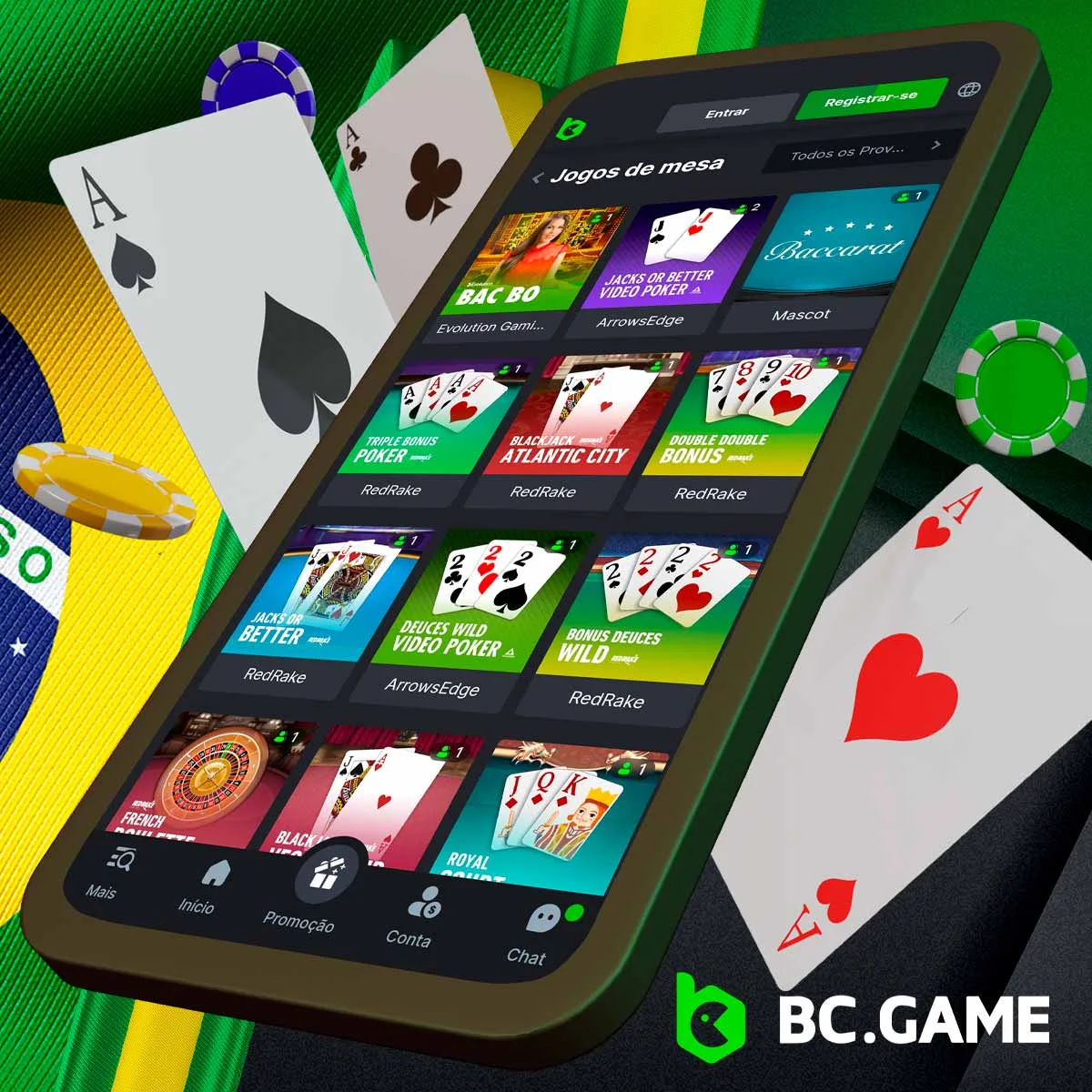 Como é que o poker funciona na plataforma BC Game?