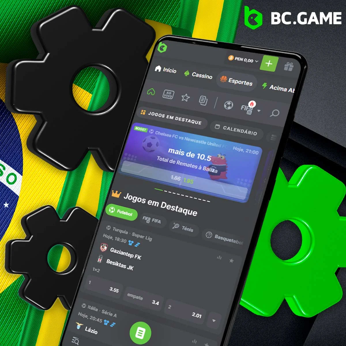 Que tipo de requisitos de sistema é que o BC Game oferece para Android?